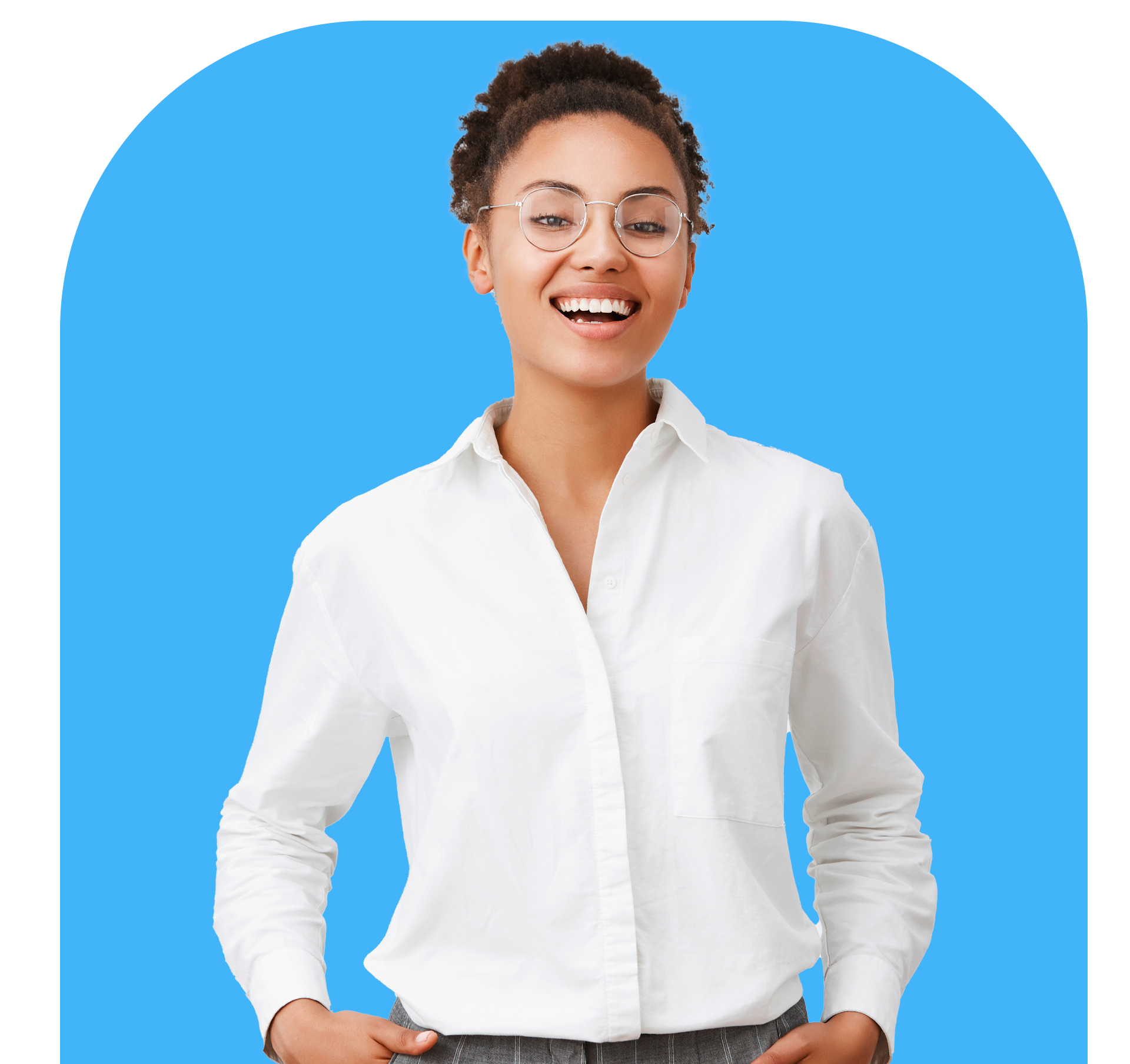 lady smiling